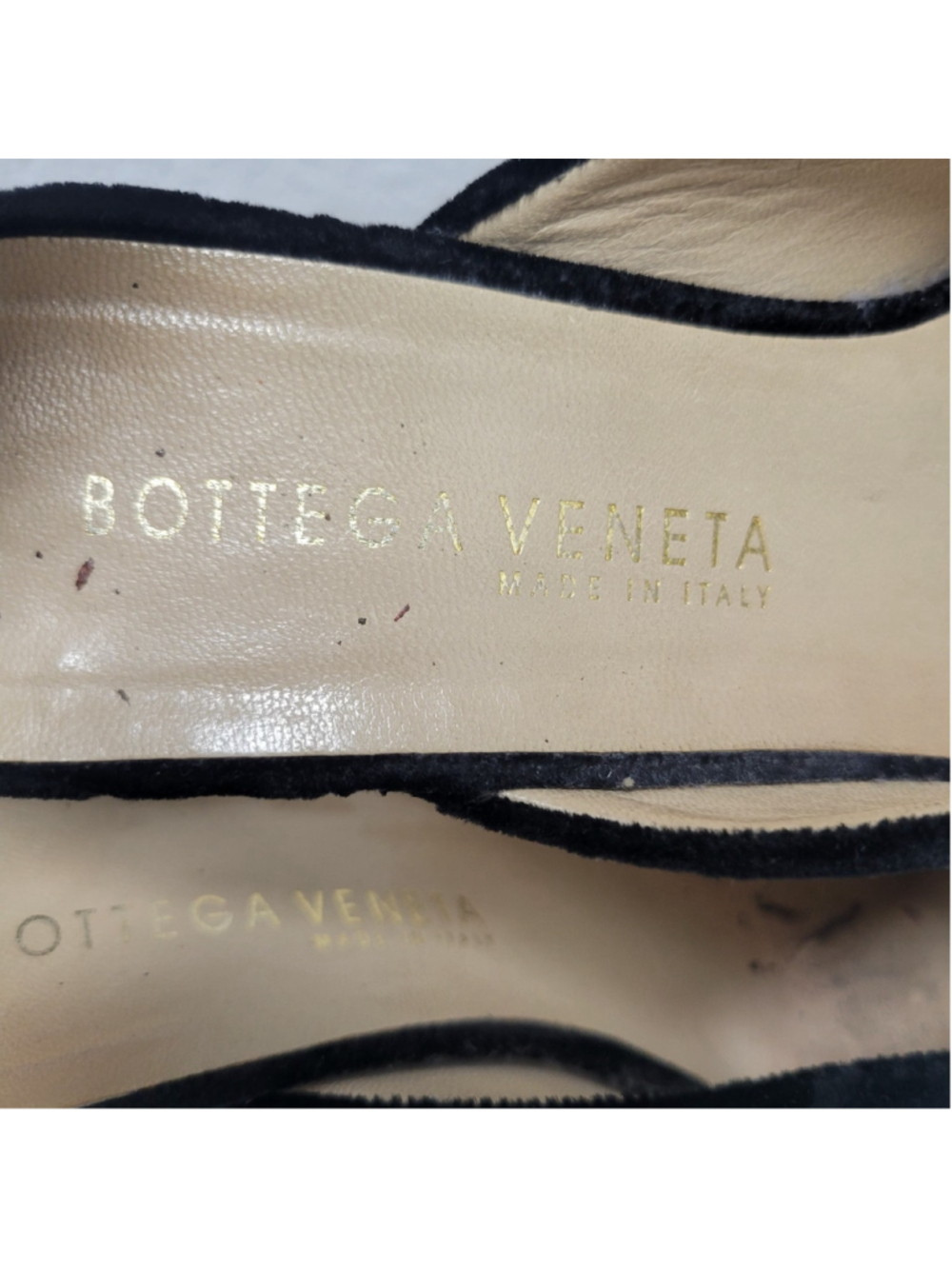 BOTTEGA VENETA #22007 Women's Black Velvet Pointed Toe Slip-On 3" Heels Size 9B - Picture 11 of 11